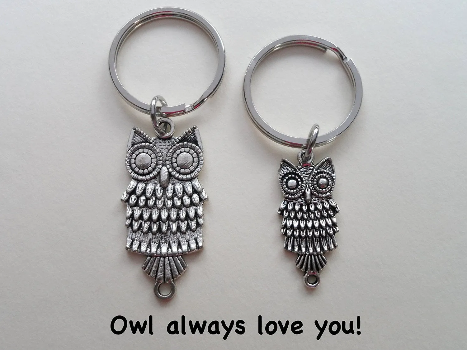 Mother and Daughter or Father and Son Owl Keychains - Owl Always Love You