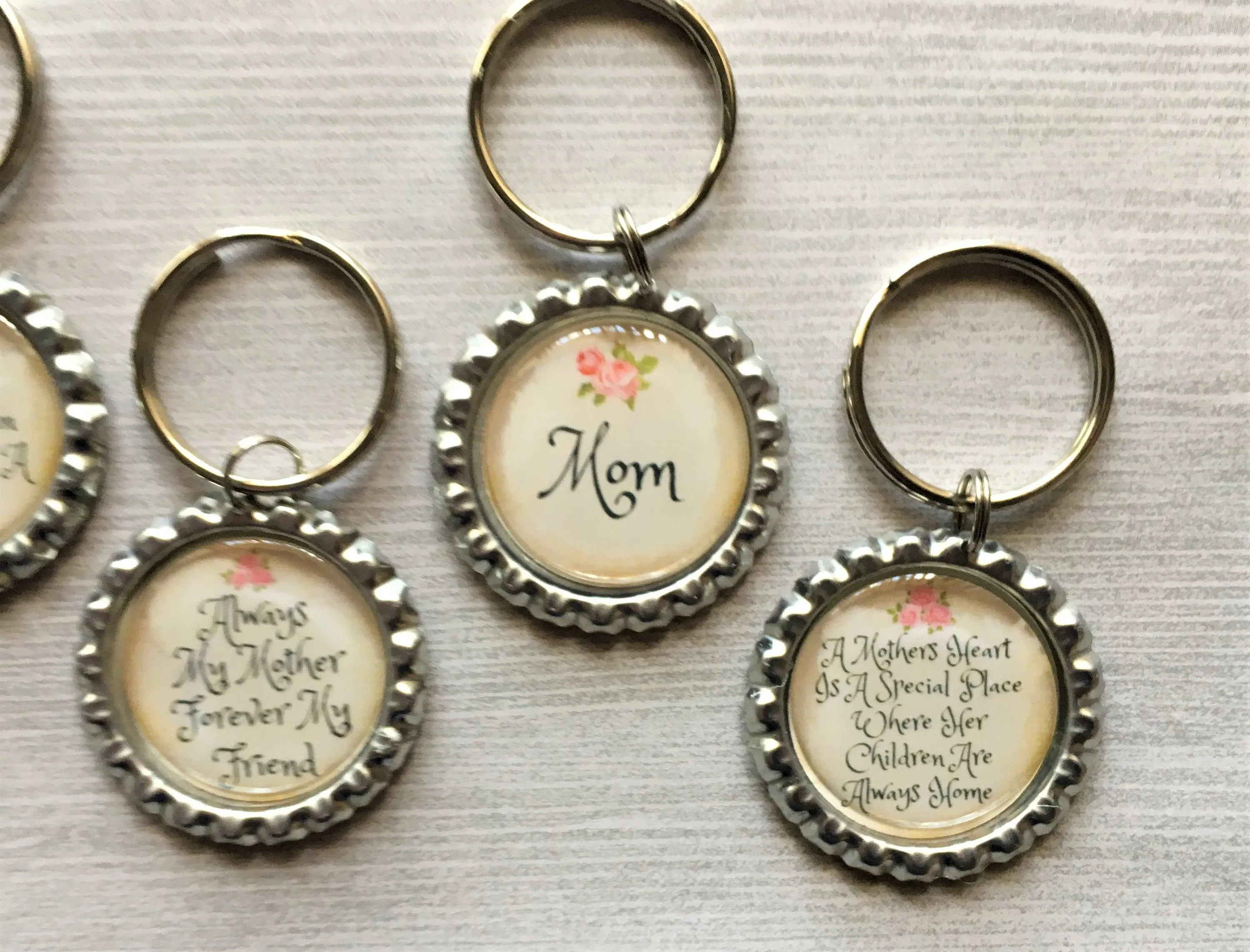 Mother, Mom Keychains