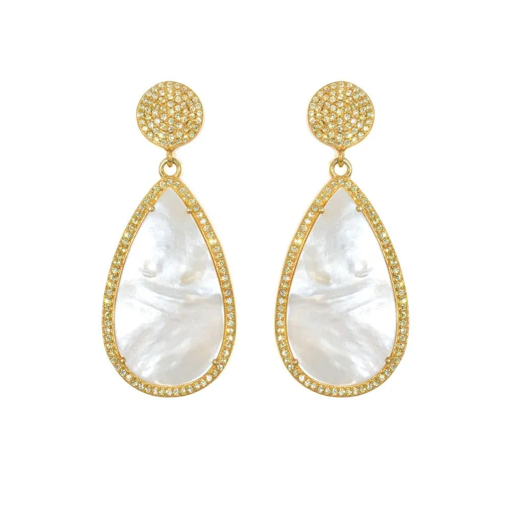 Mother-of-Pearl Drop Earrings