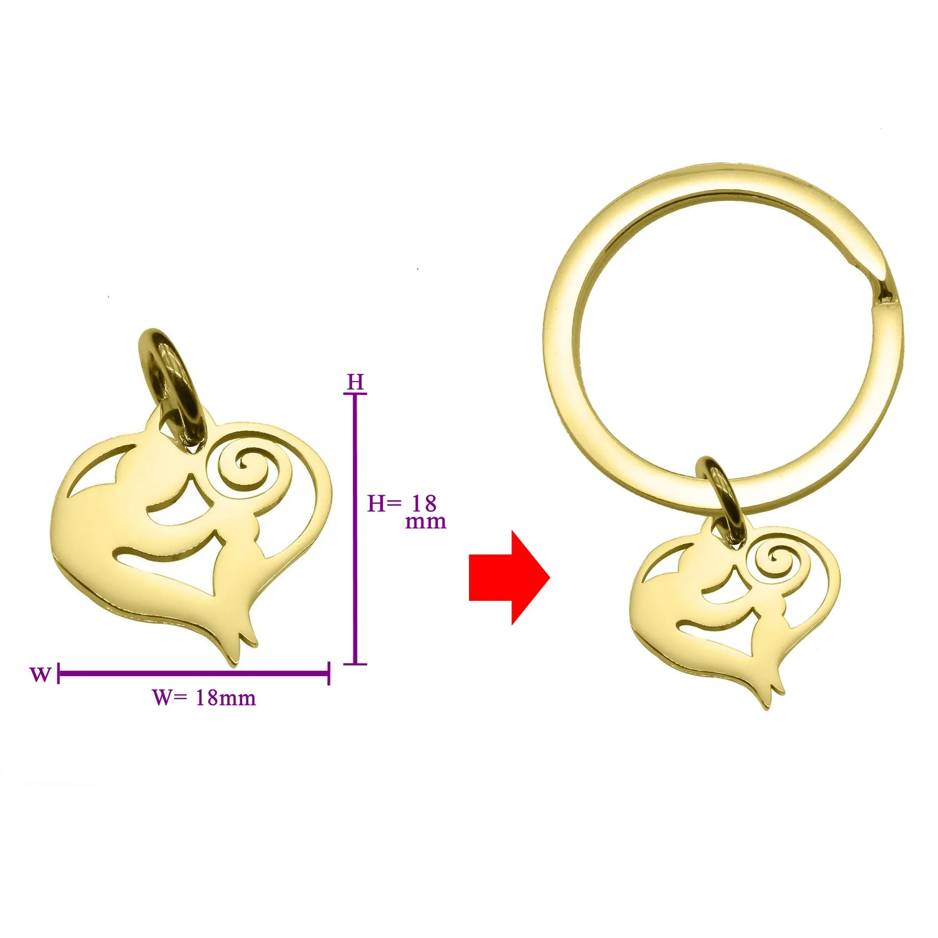 Mothers Love Charm for Keyring