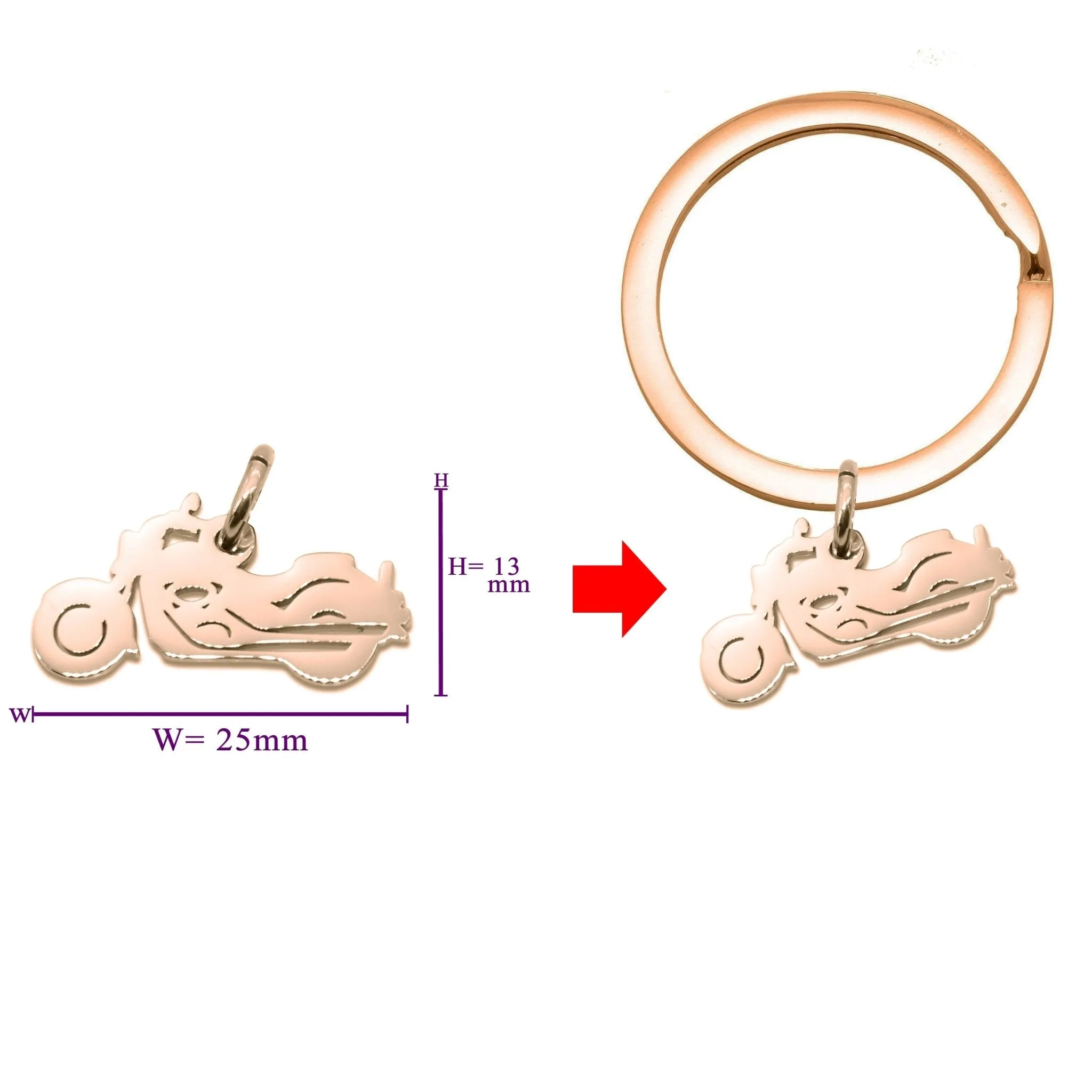 Motorbike Charm for Keyring