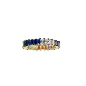 MULTI-COLORED BAGUETTE BAND