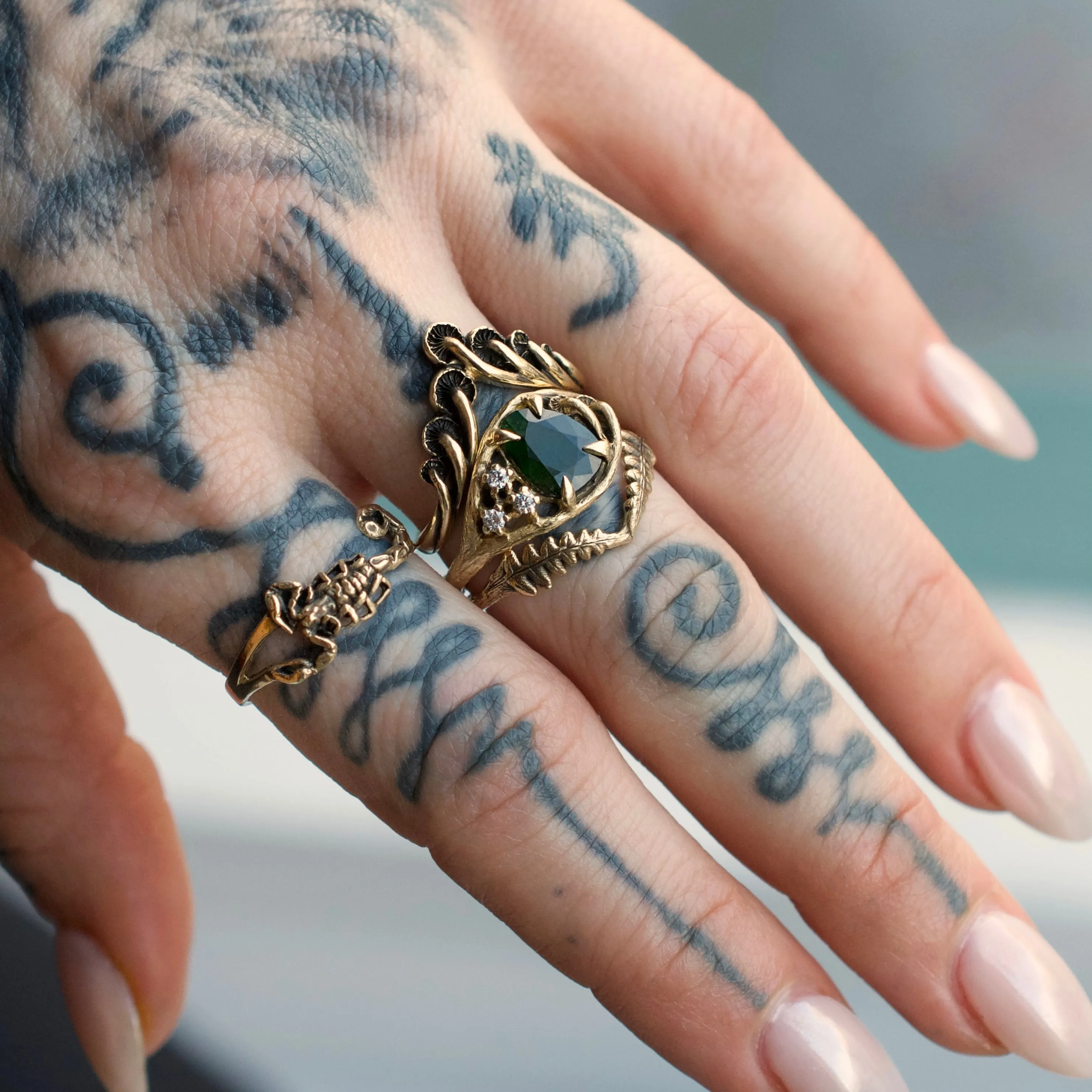 Mushroom Crown Ring