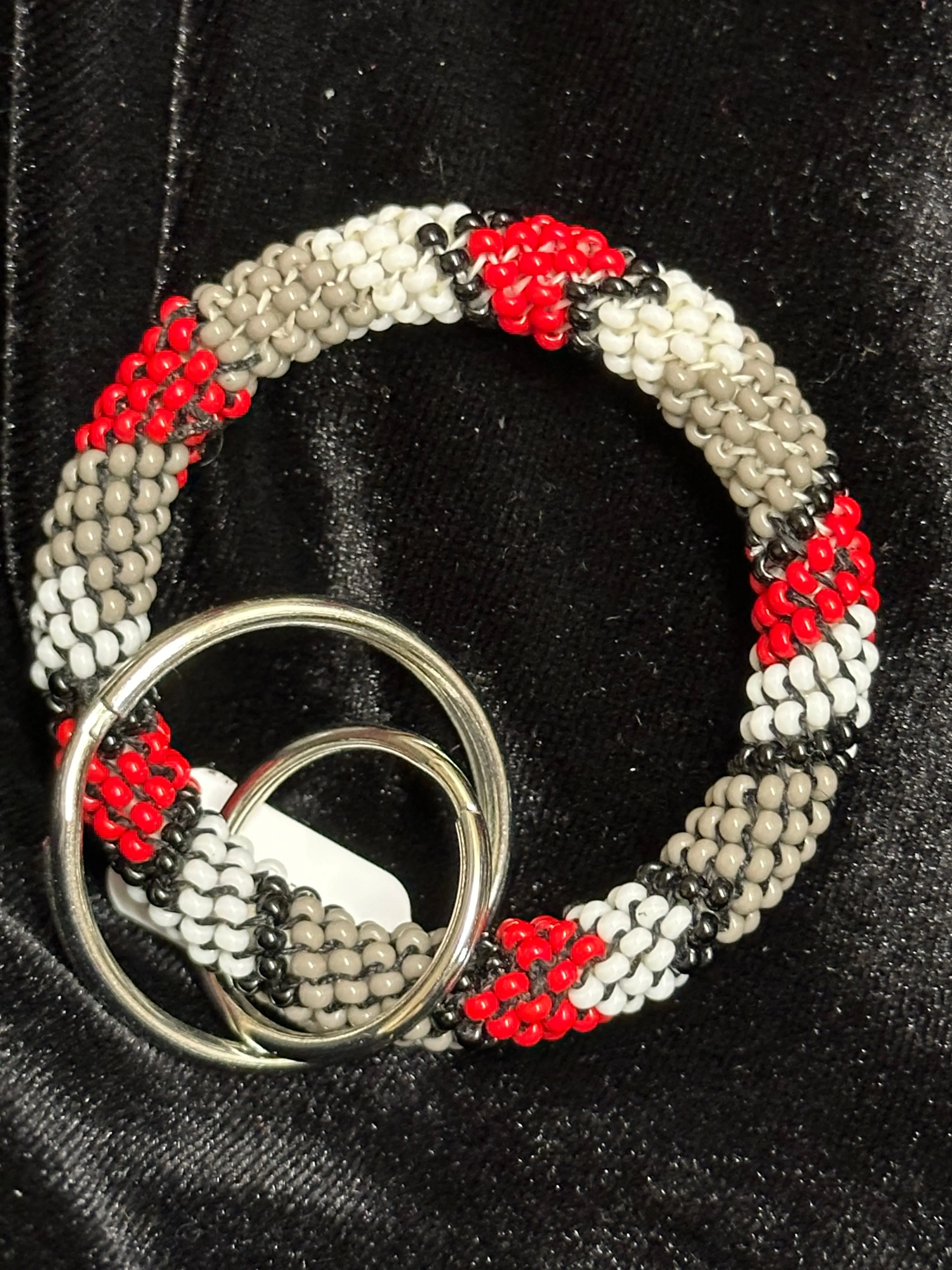 Native Beaded Ring Keychains