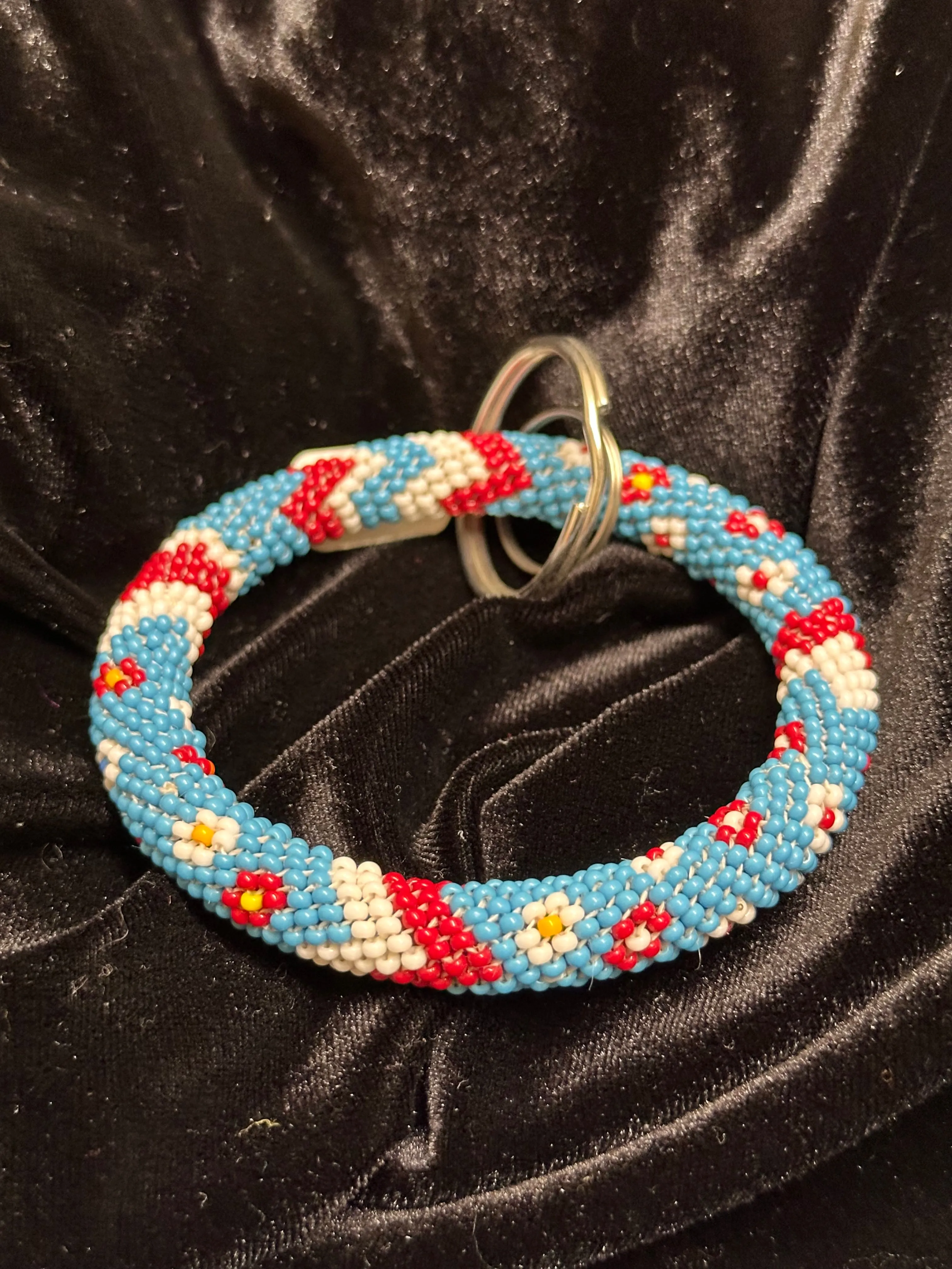 Native Beaded Ring Keychains