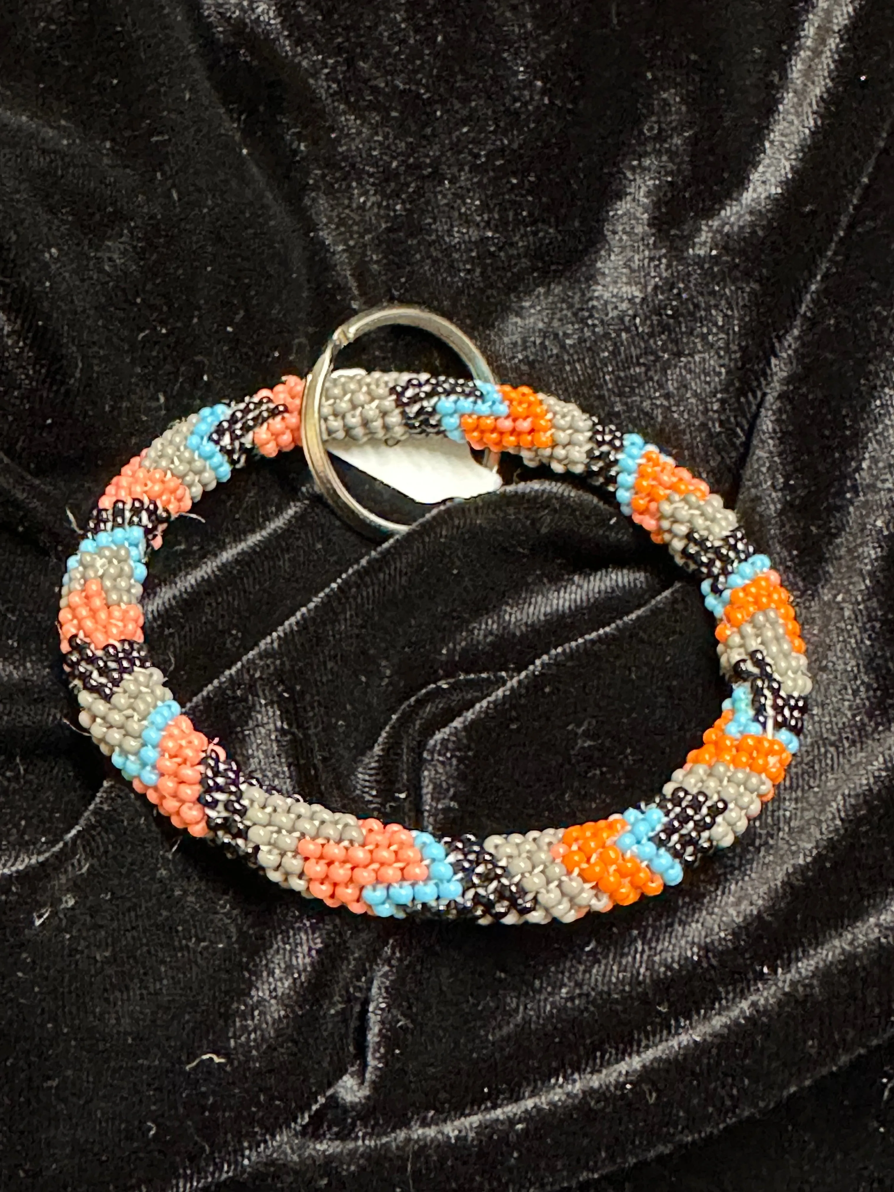 Native Beaded Ring Keychains