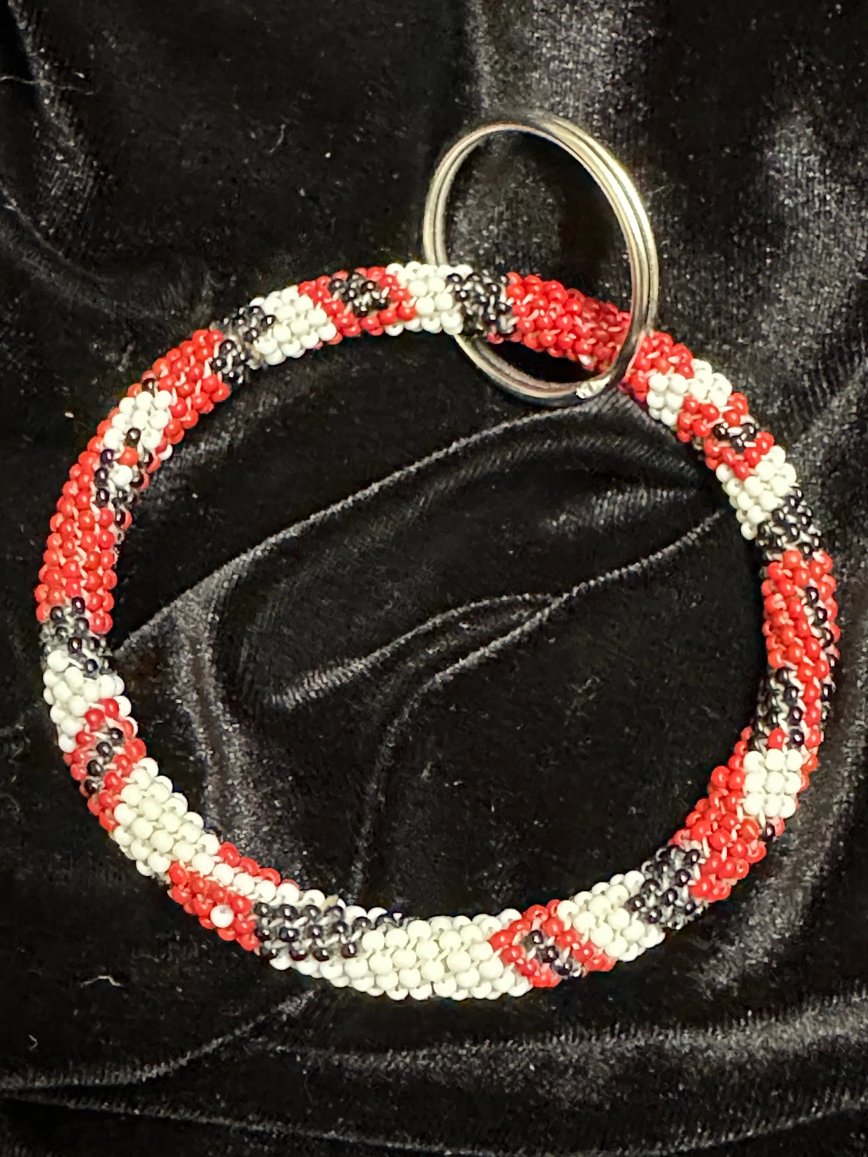 Native Beaded Ring Keychains