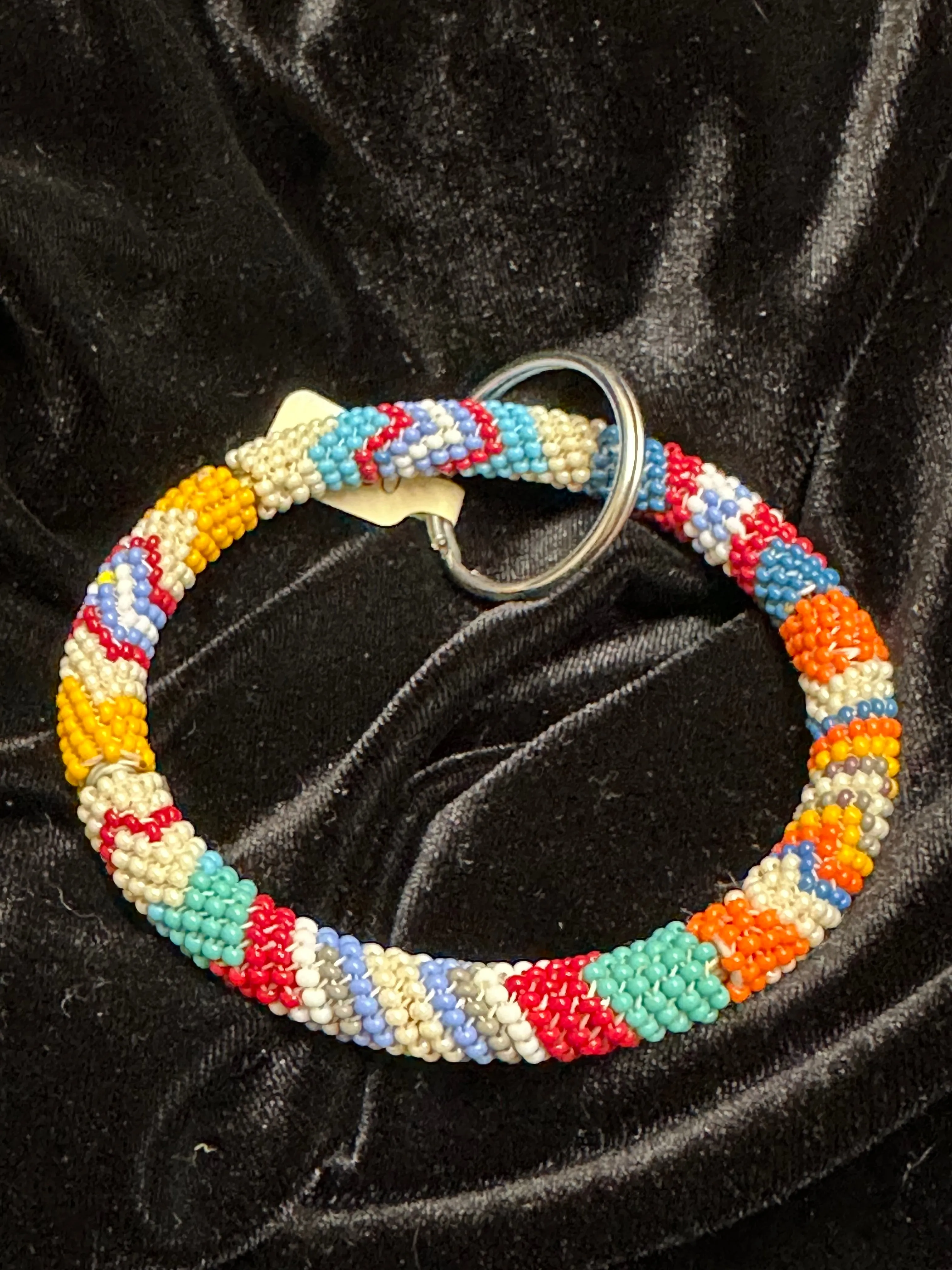 Native Beaded Ring Keychains