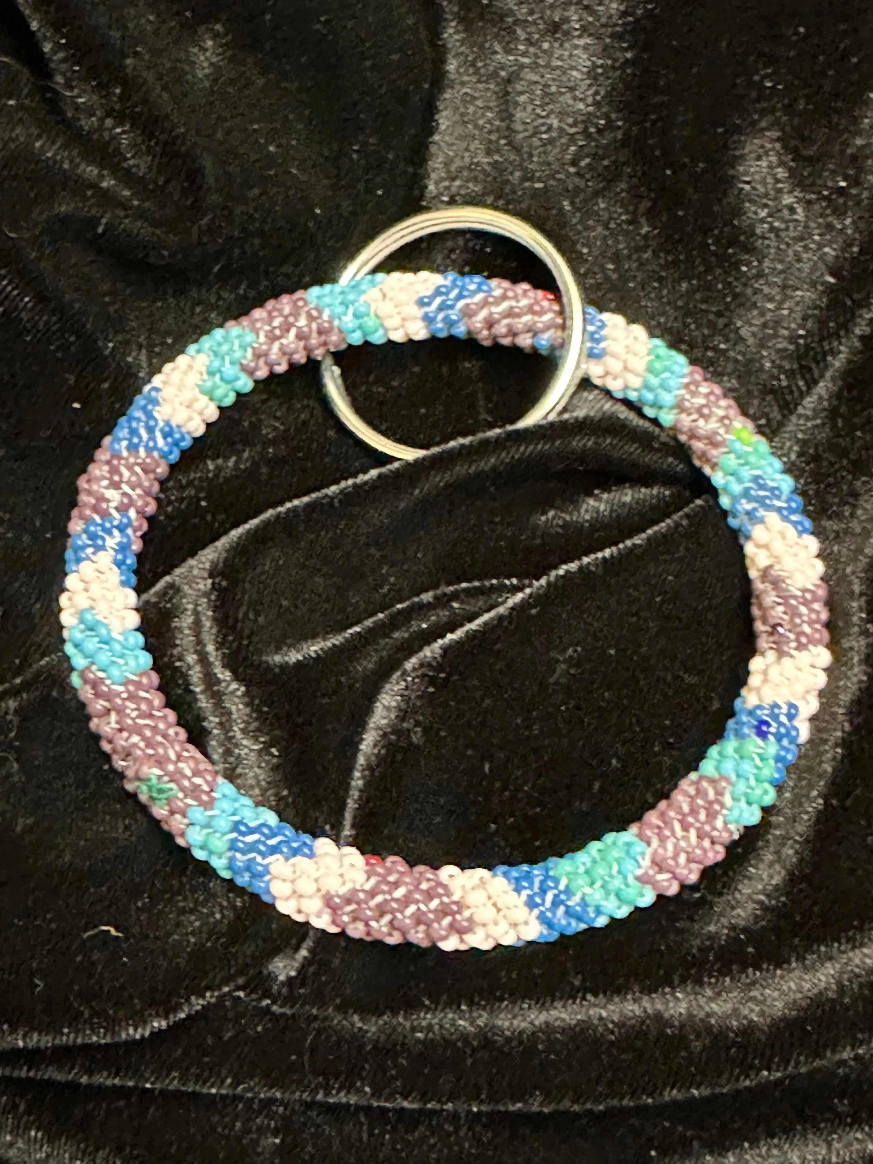 Native Beaded Ring Keychains