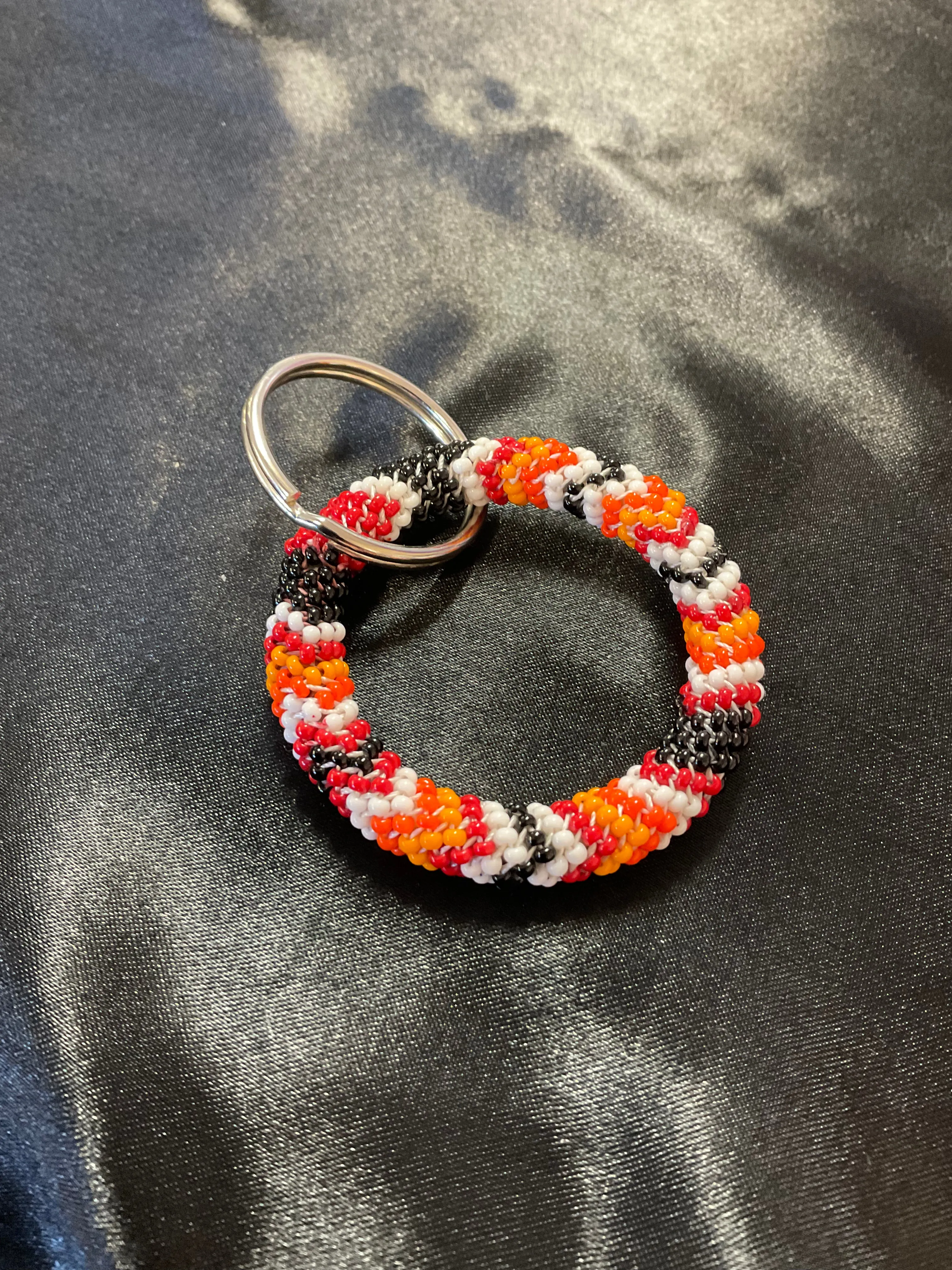 Native Beaded Ring Keychains