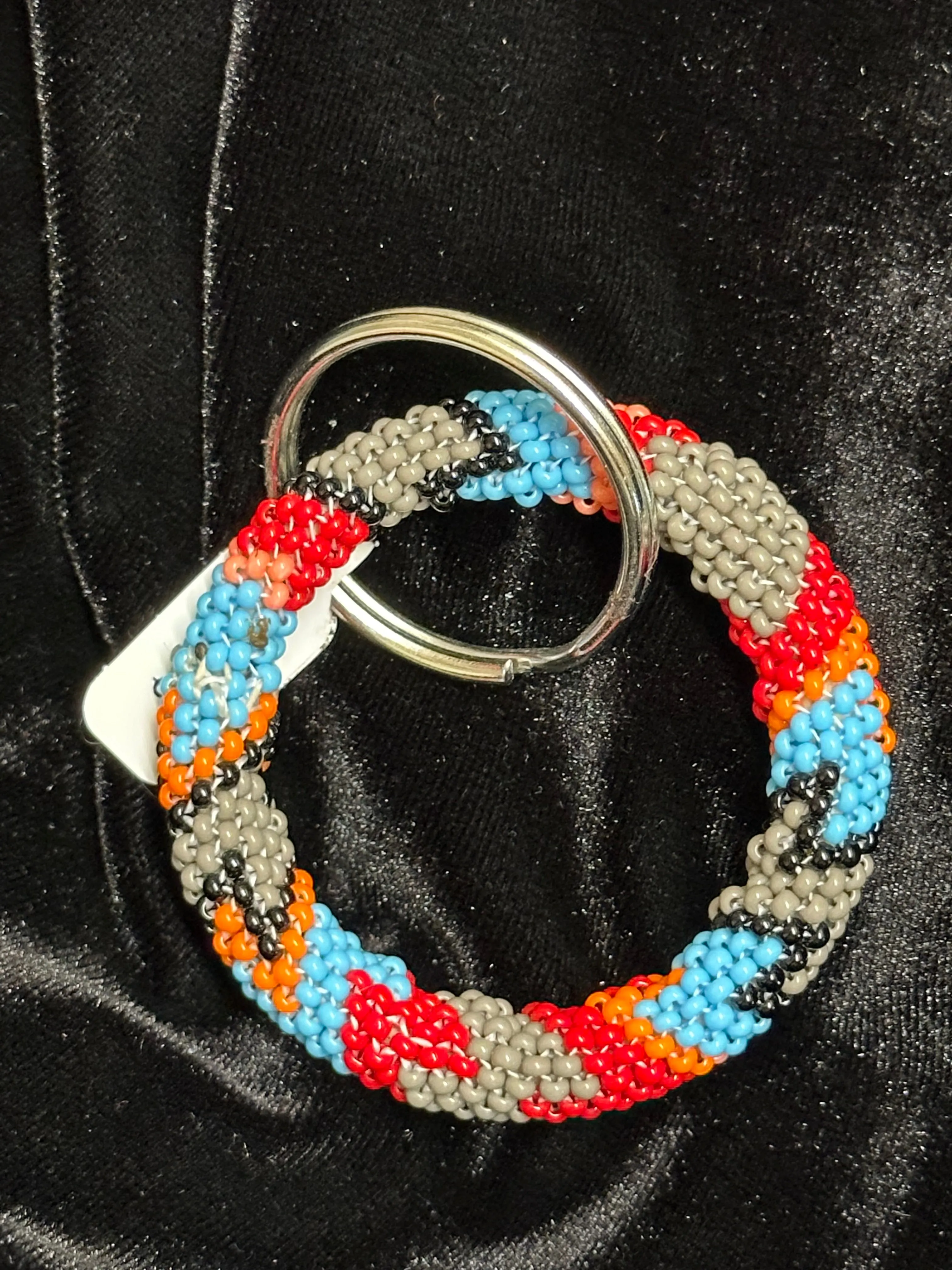 Native Beaded Ring Keychains
