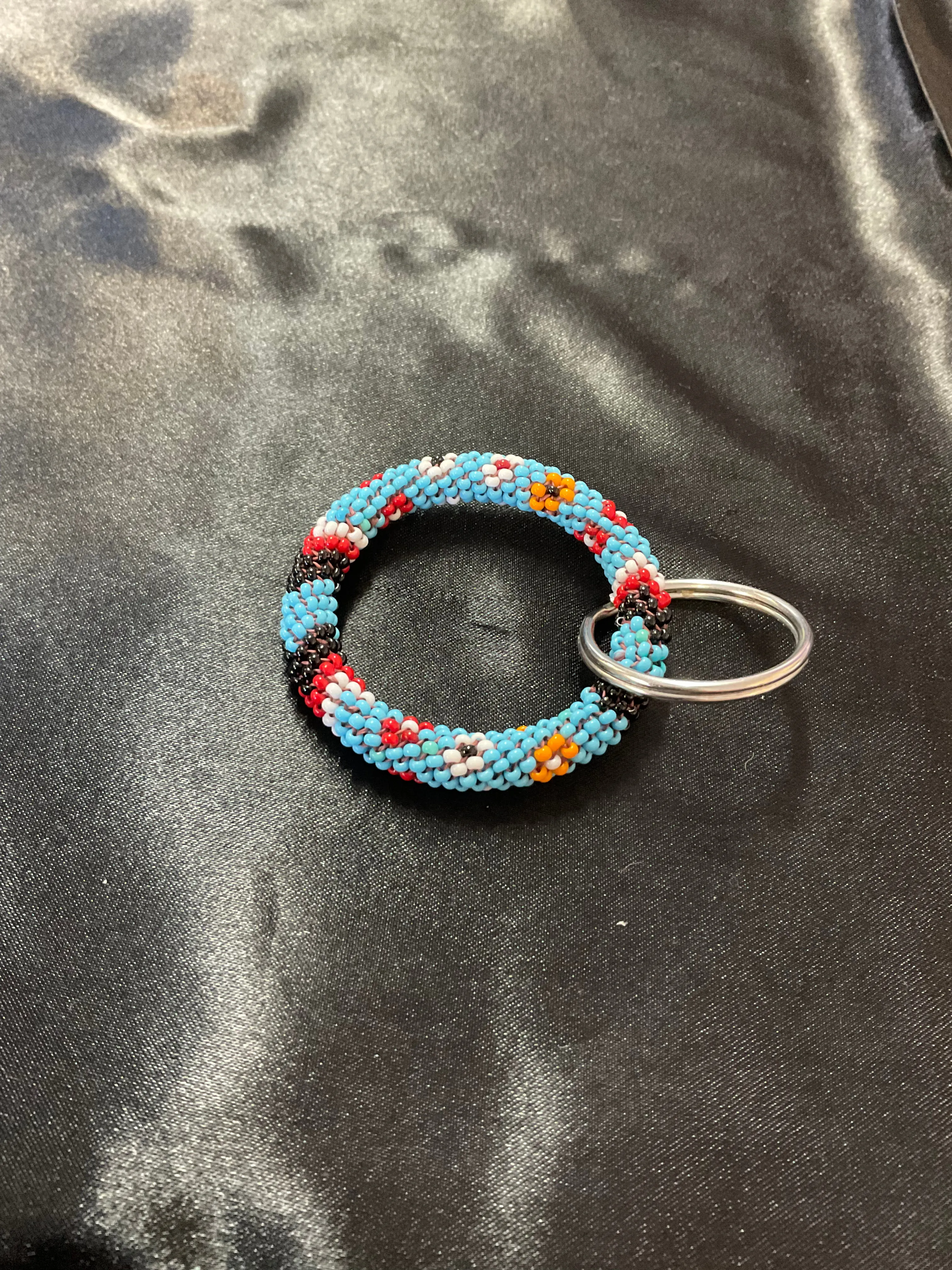 Native Beaded Ring Keychains