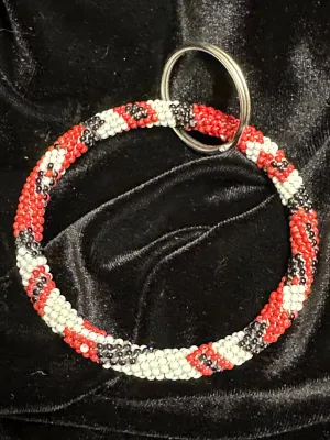 Native Beaded Ring Keychains