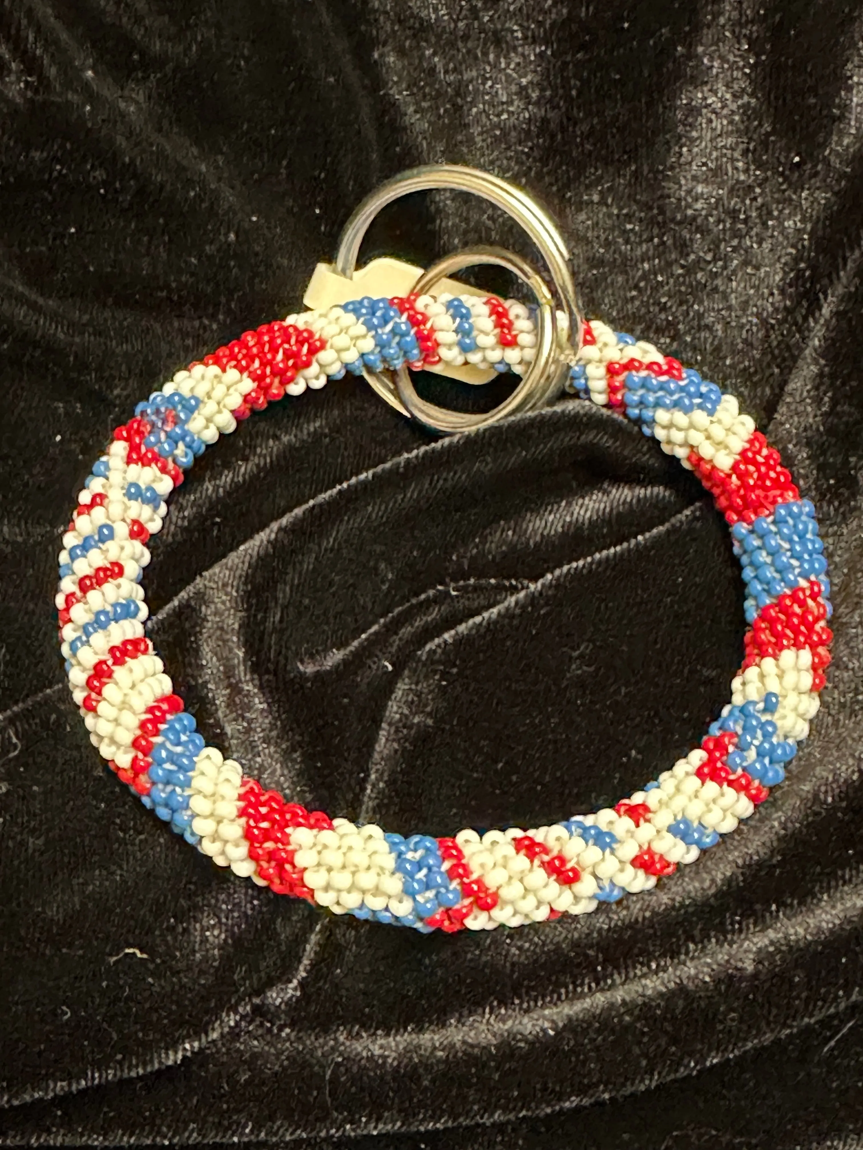 Native Beaded Ring Keychains
