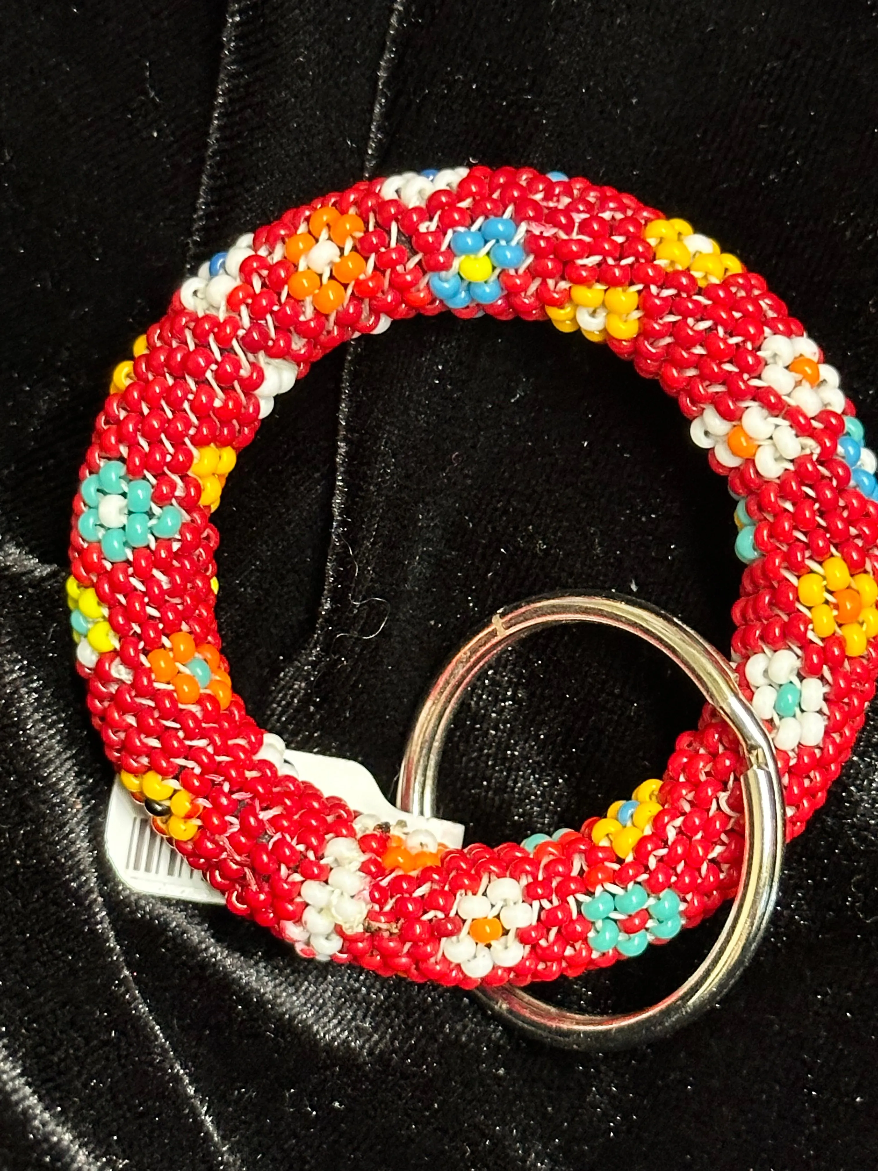 Native Beaded Ring Keychains