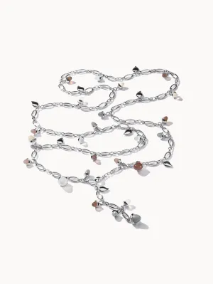 Necklace MIKADO 'Cashmere' with Diamond Pavé - 100 cm Cashmere