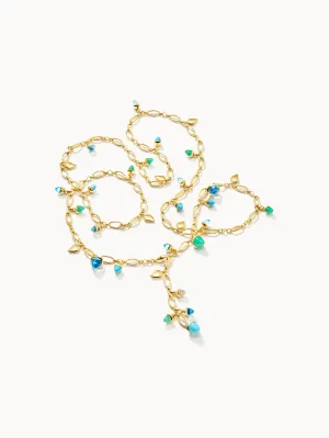 Necklace MIKADO 'Lagoon' with Diamond Pavé - 100 cm 'Lagoon' with Diamond Pavé - 100 cm