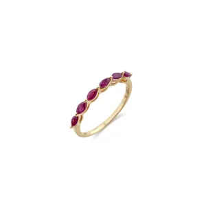Netra Ruby Ring, 14k Gold