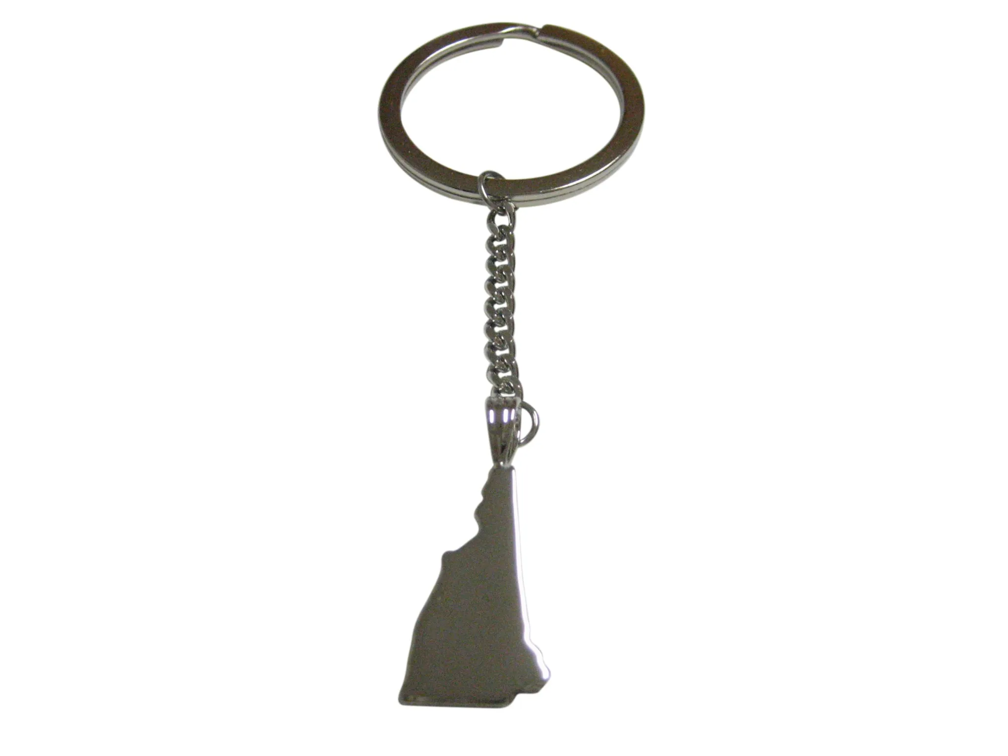 New Hampshire State Map Shape Pendant Keychain