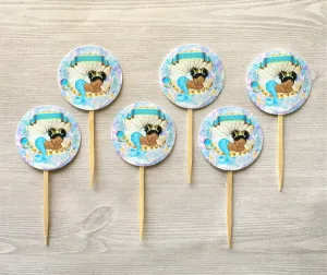 Newborn Cupcake Toppers, Set of 6