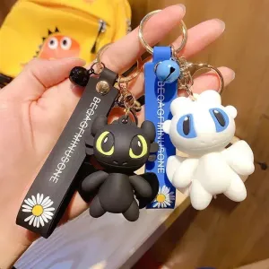 Night Fury Toothless Dragon 3D Keychain