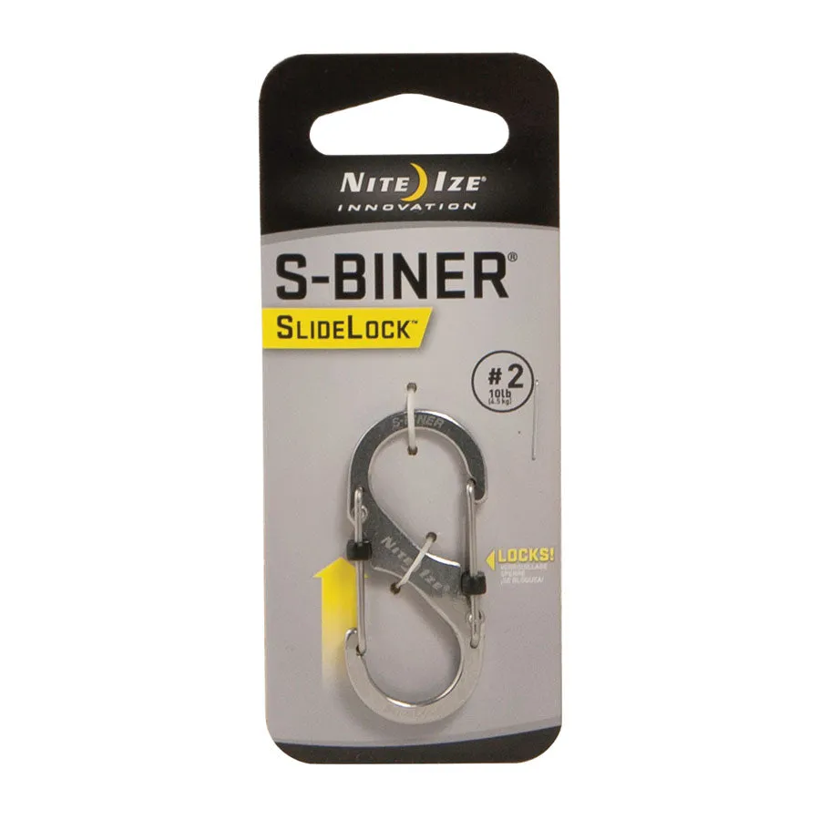 Nite-Ize S-Biner SlideLock #2 Steel Black
