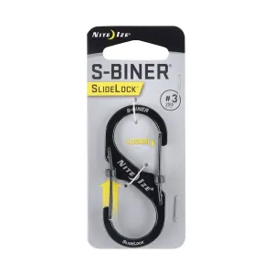 Nite Ize S-Biner SlideLock #3 Steel Black