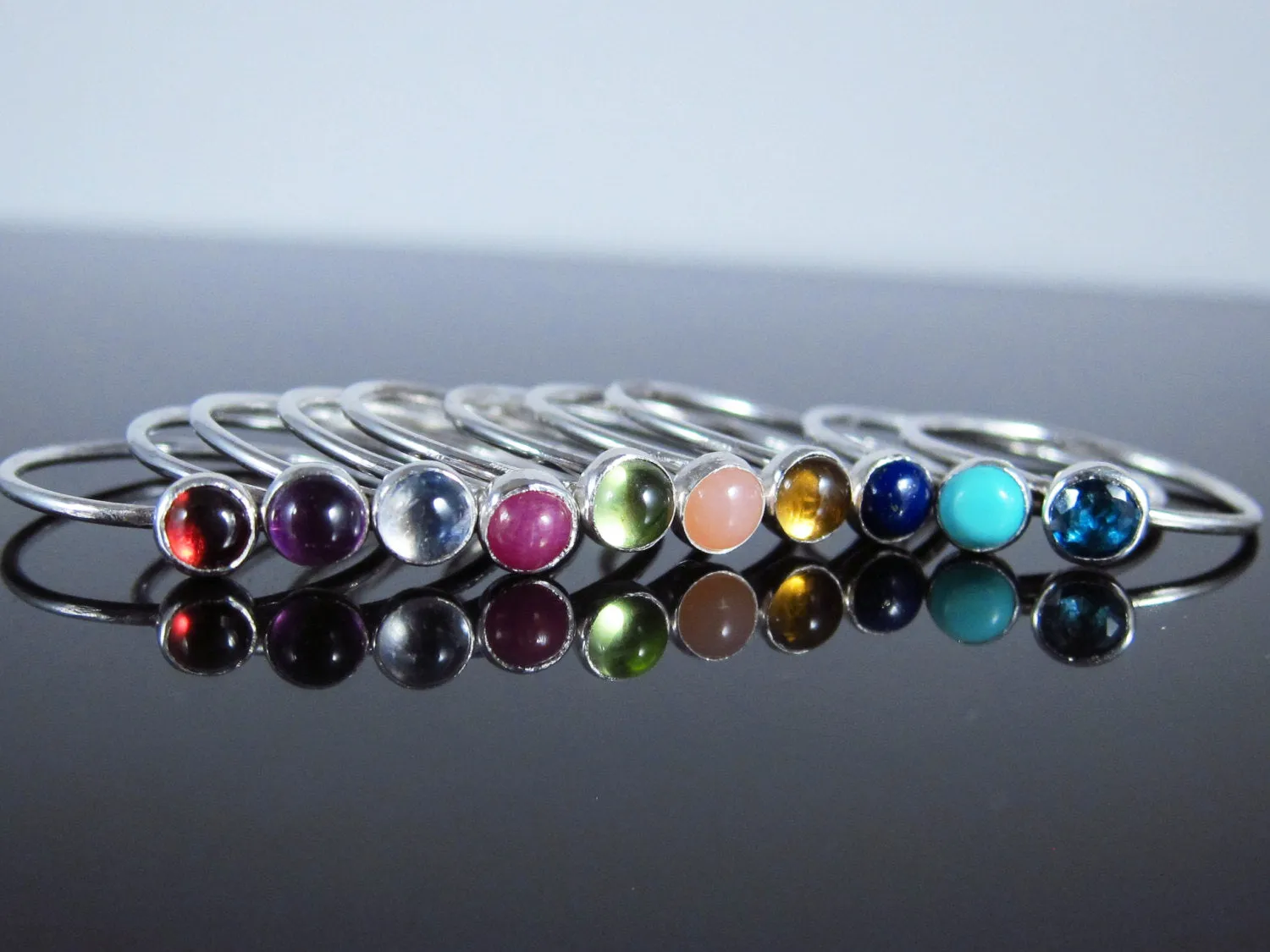 November Birthstone Ring Citrine-Sterling Silver