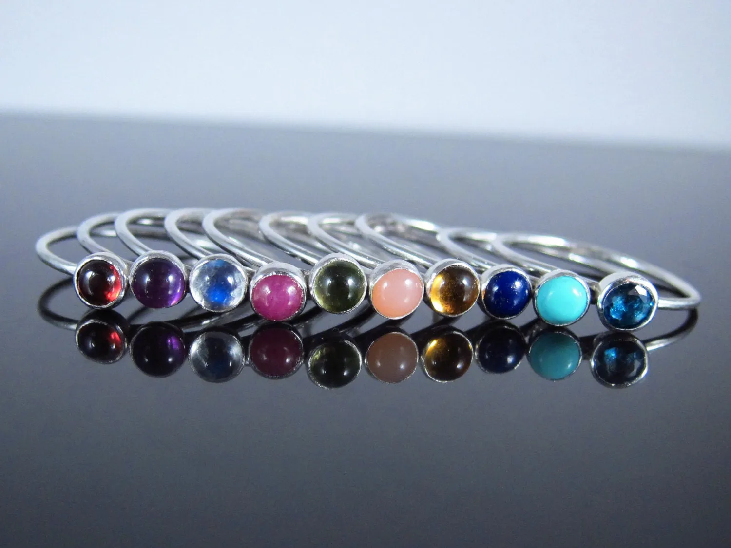 November Birthstone Ring Citrine-Sterling Silver