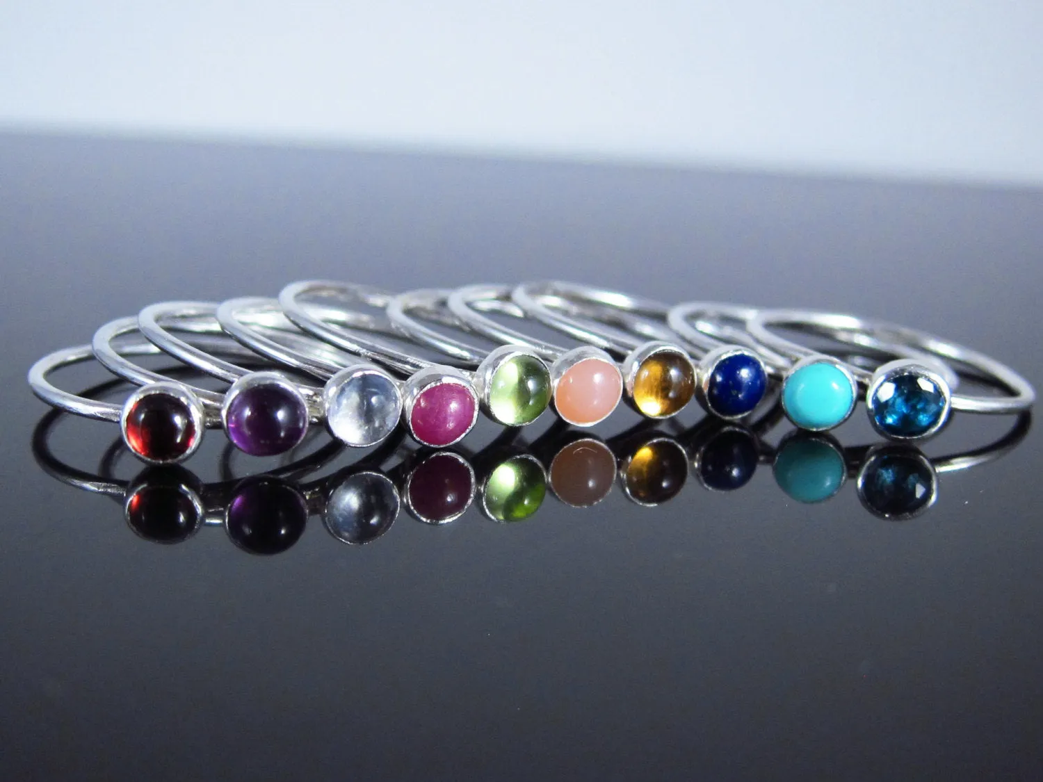 November Birthstone Ring Citrine-Sterling Silver
