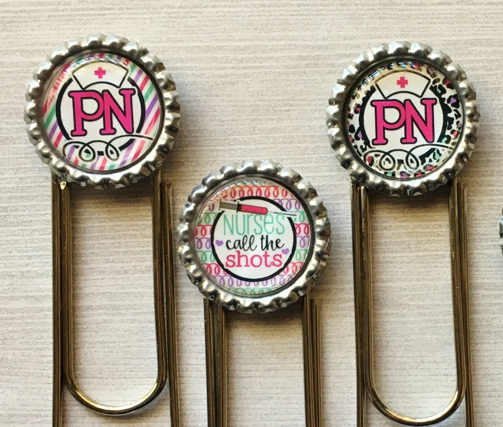 Nurse, Practical Nurse Planner Clips, Set of 5