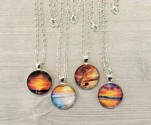 Ocean and Sunset Necklaces