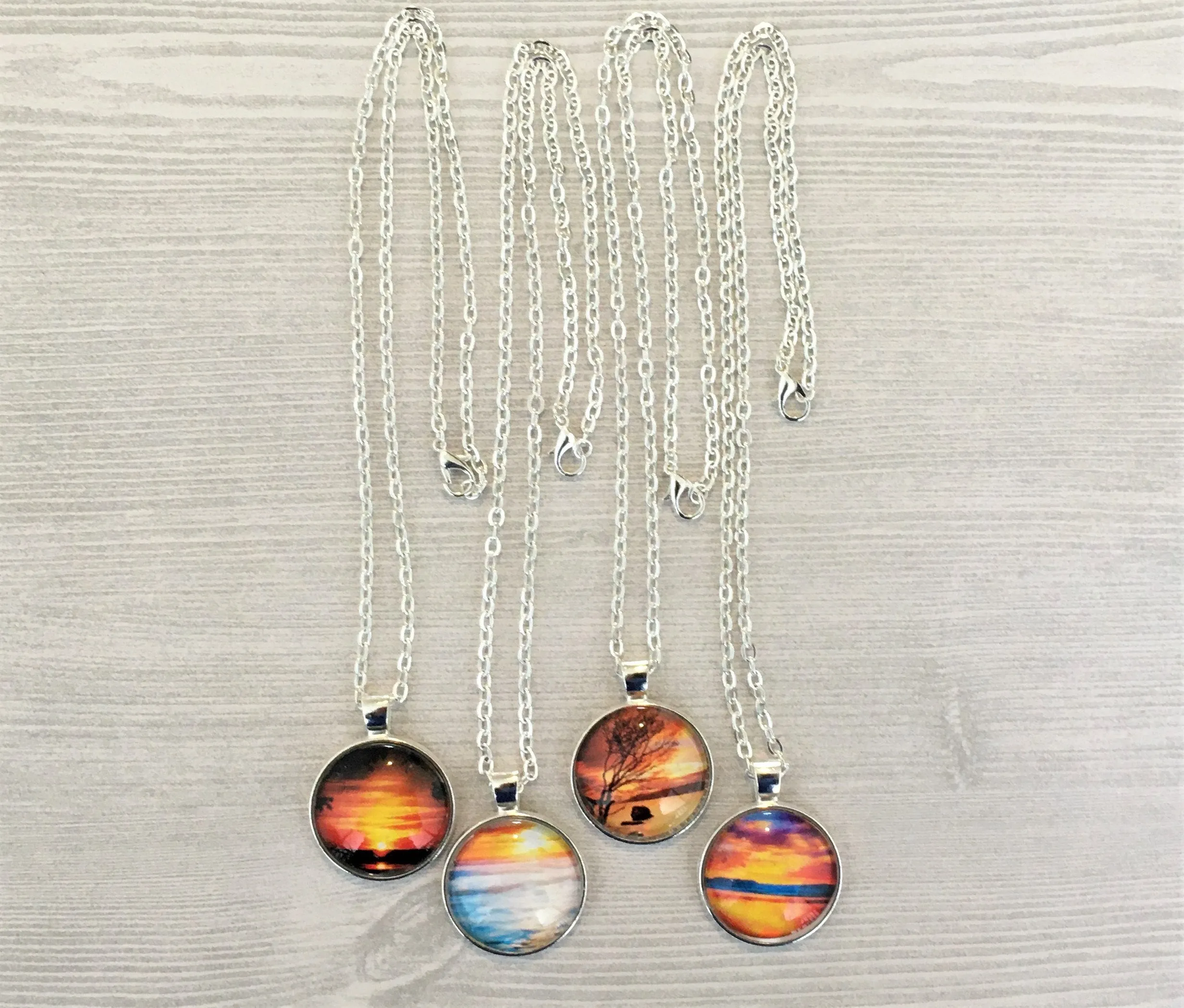 Ocean and Sunset Necklaces