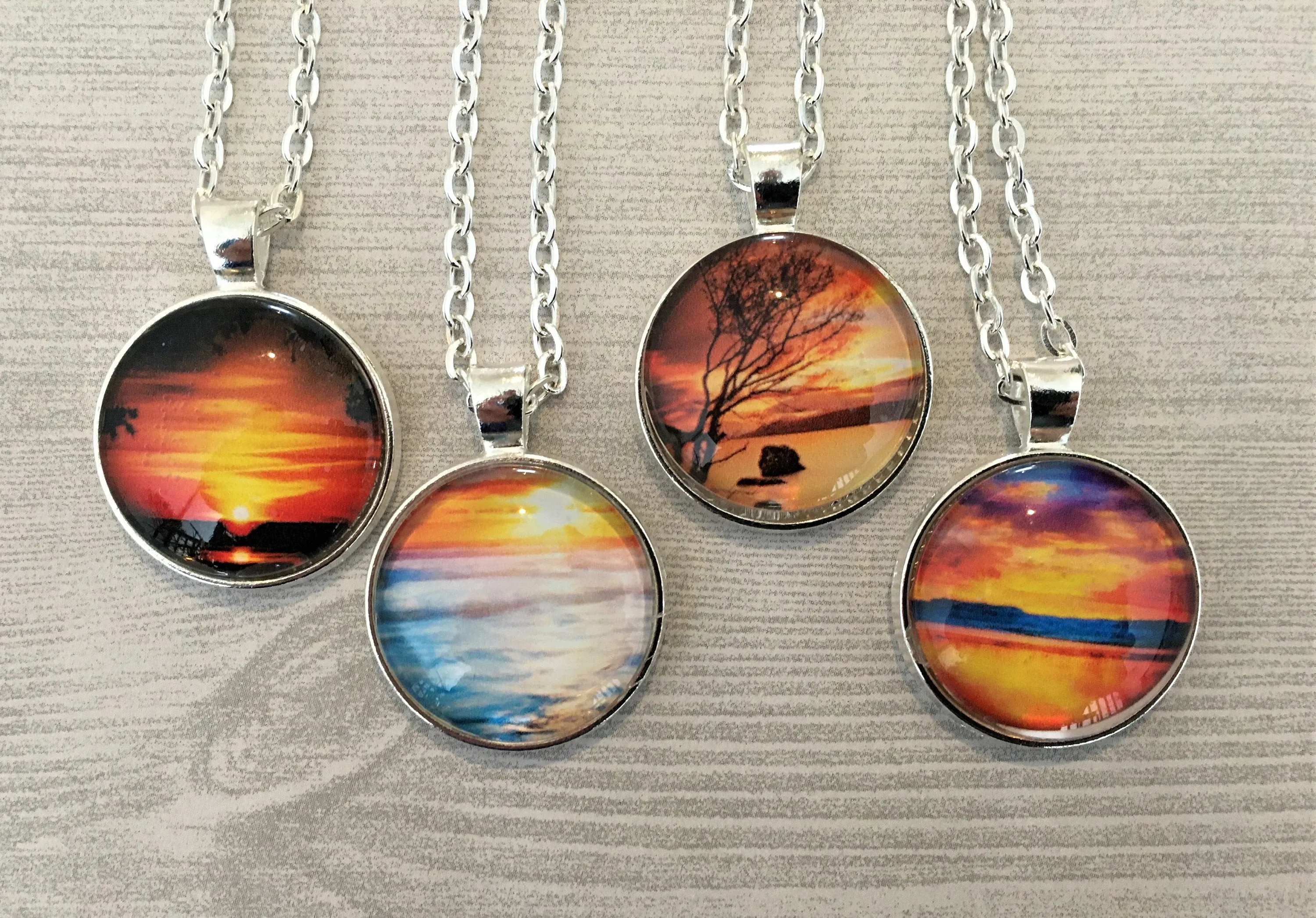 Ocean and Sunset Necklaces