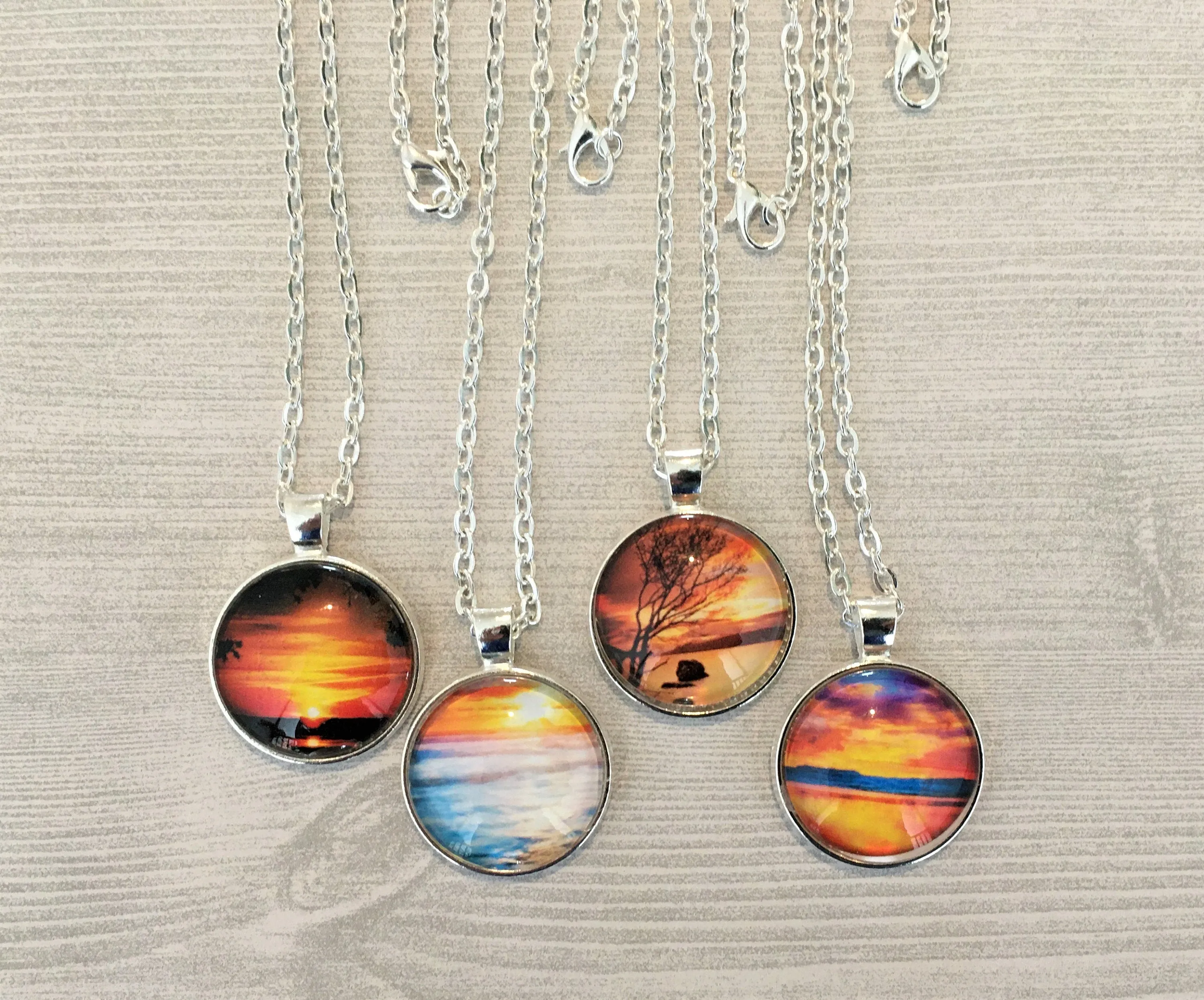 Ocean and Sunset Necklaces
