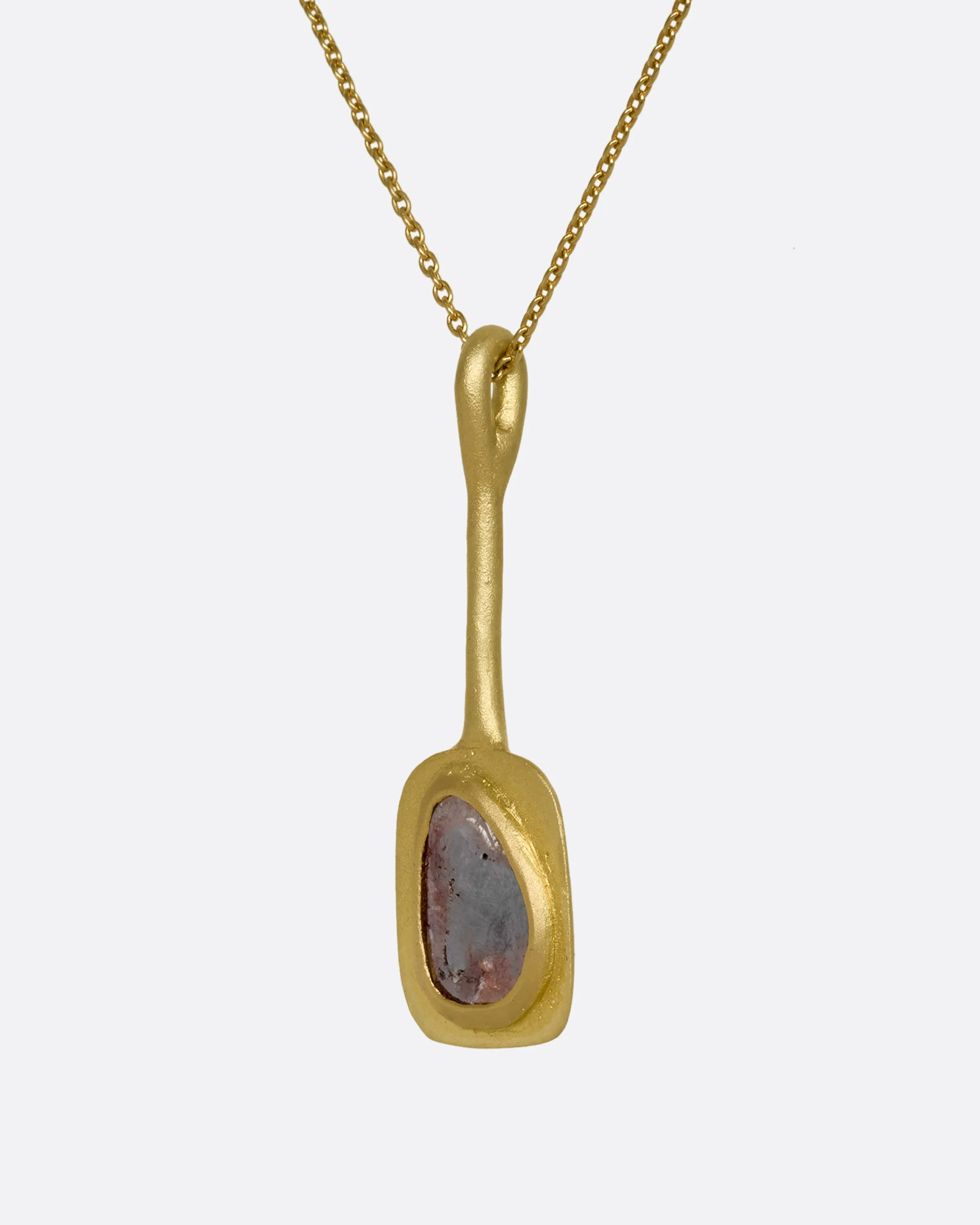 Ochre Diamond Pendant Necklace
