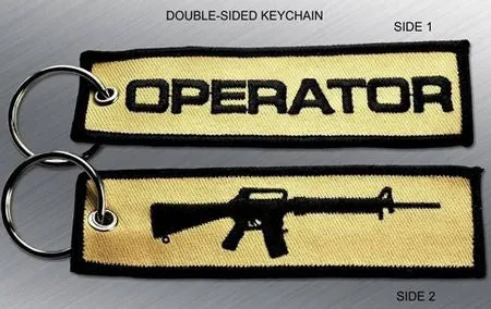OPERATOR EMBROIDERED KEYCHAIN TAG