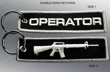 OPERATOR EMBROIDERED KEYCHAIN TAG