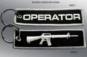 OPERATOR EMBROIDERED KEYCHAIN TAG