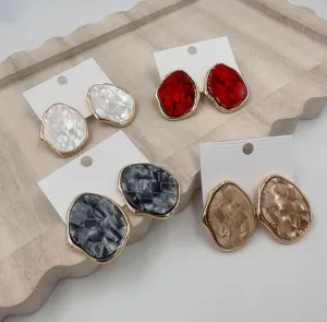 Oval Luxe Drop Earrings