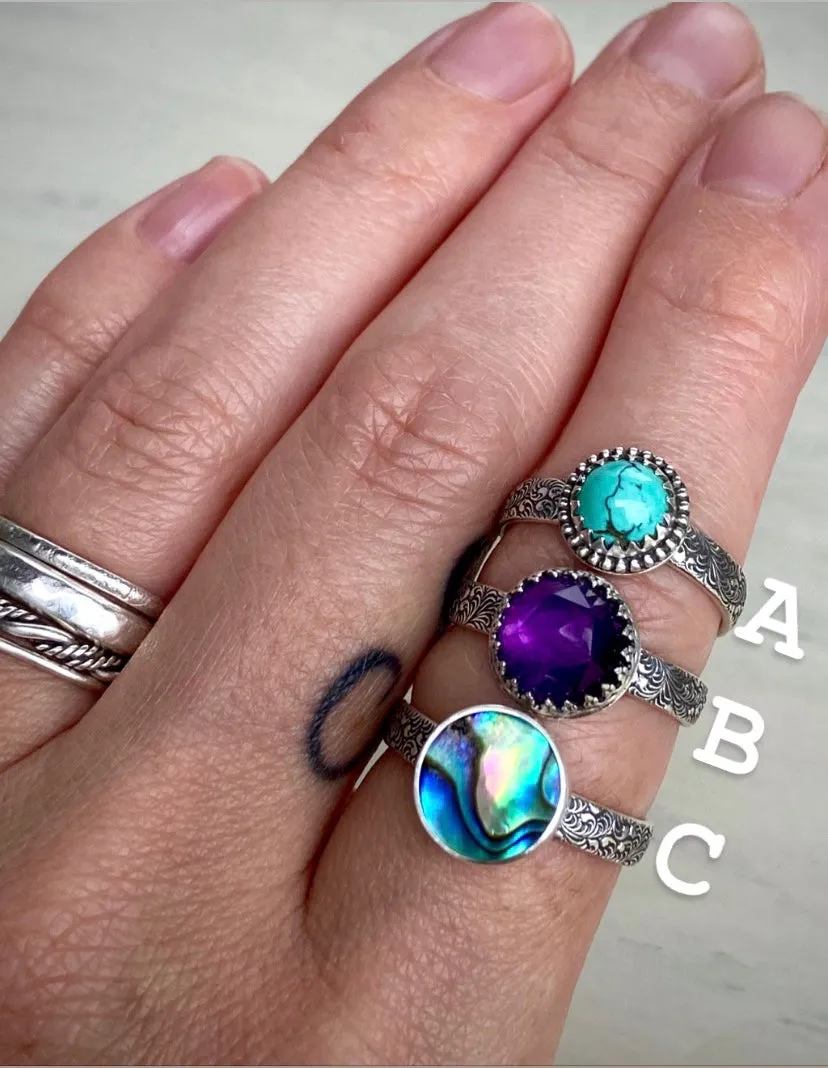 Paisley Stacker Ring
