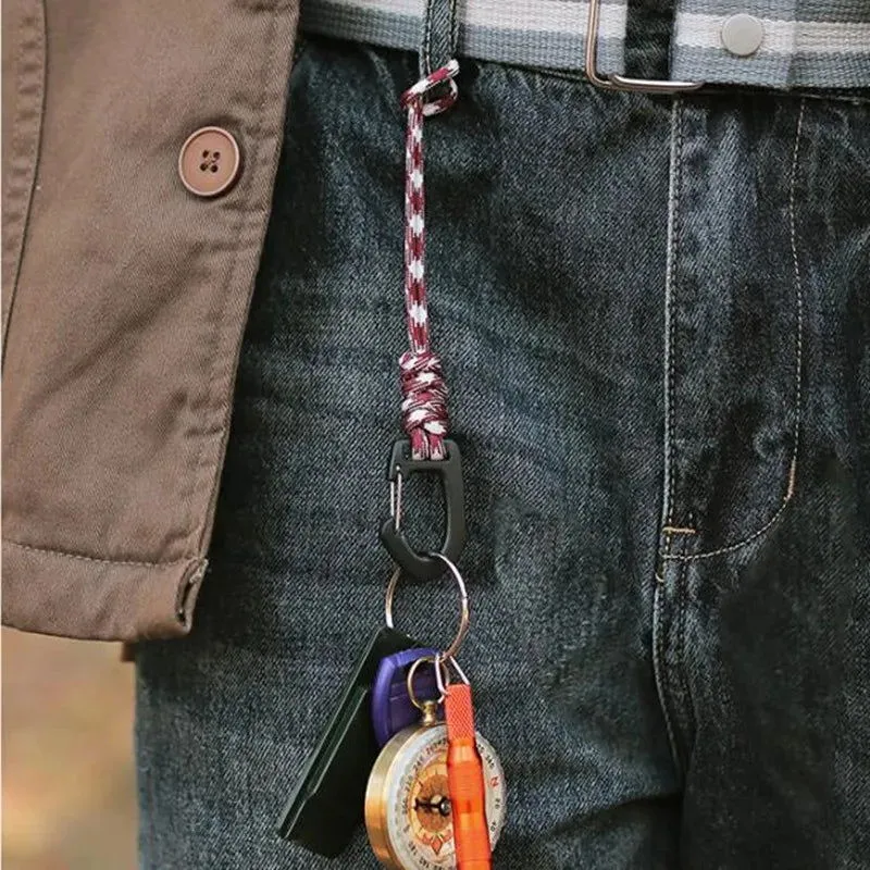 Paracord Lanyard Set 3pcs – High-Strength Quick Hang Hooks for Camping, Keychains, and Backpacks