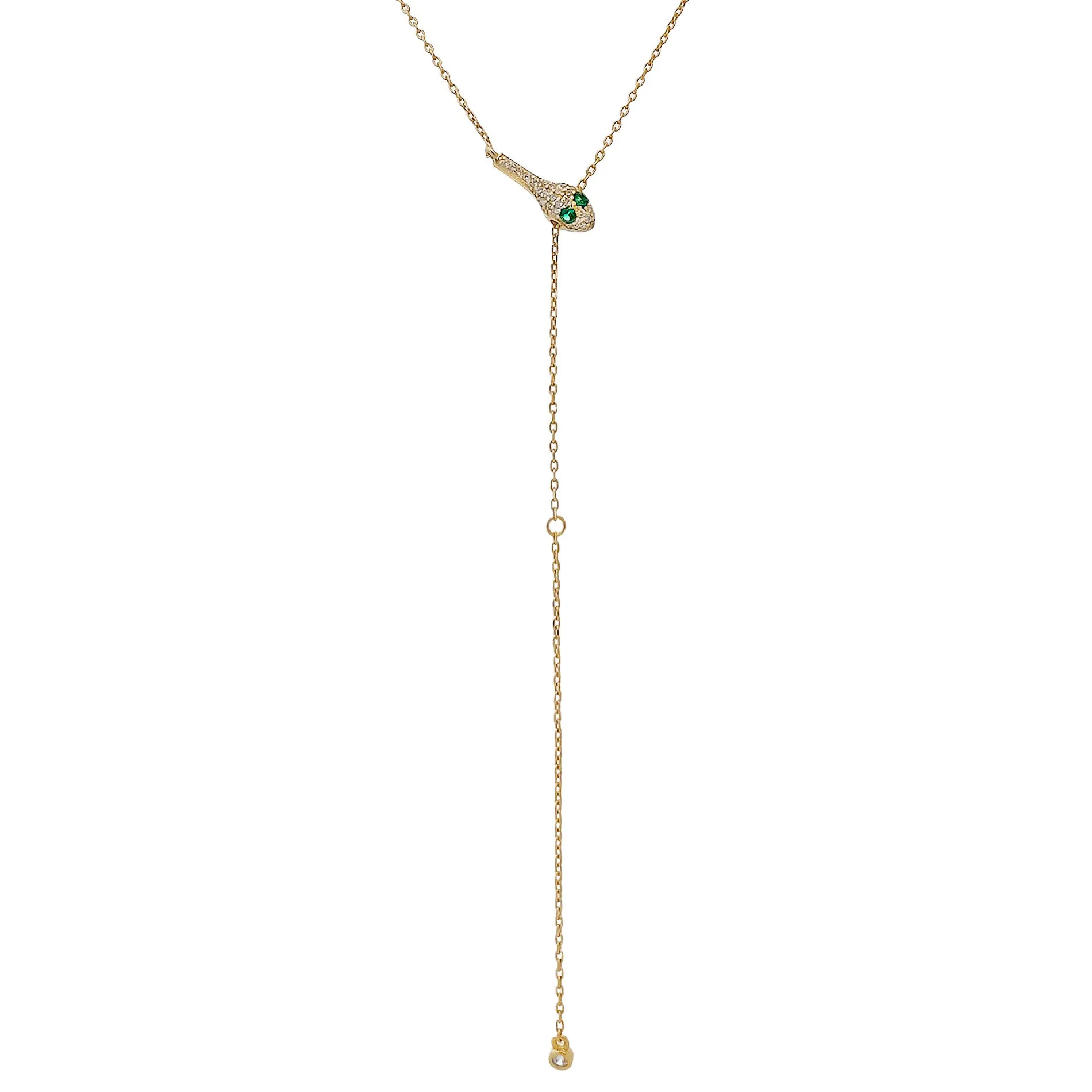 Pavé Snake Lariat