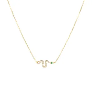 Pavé Snake Necklace