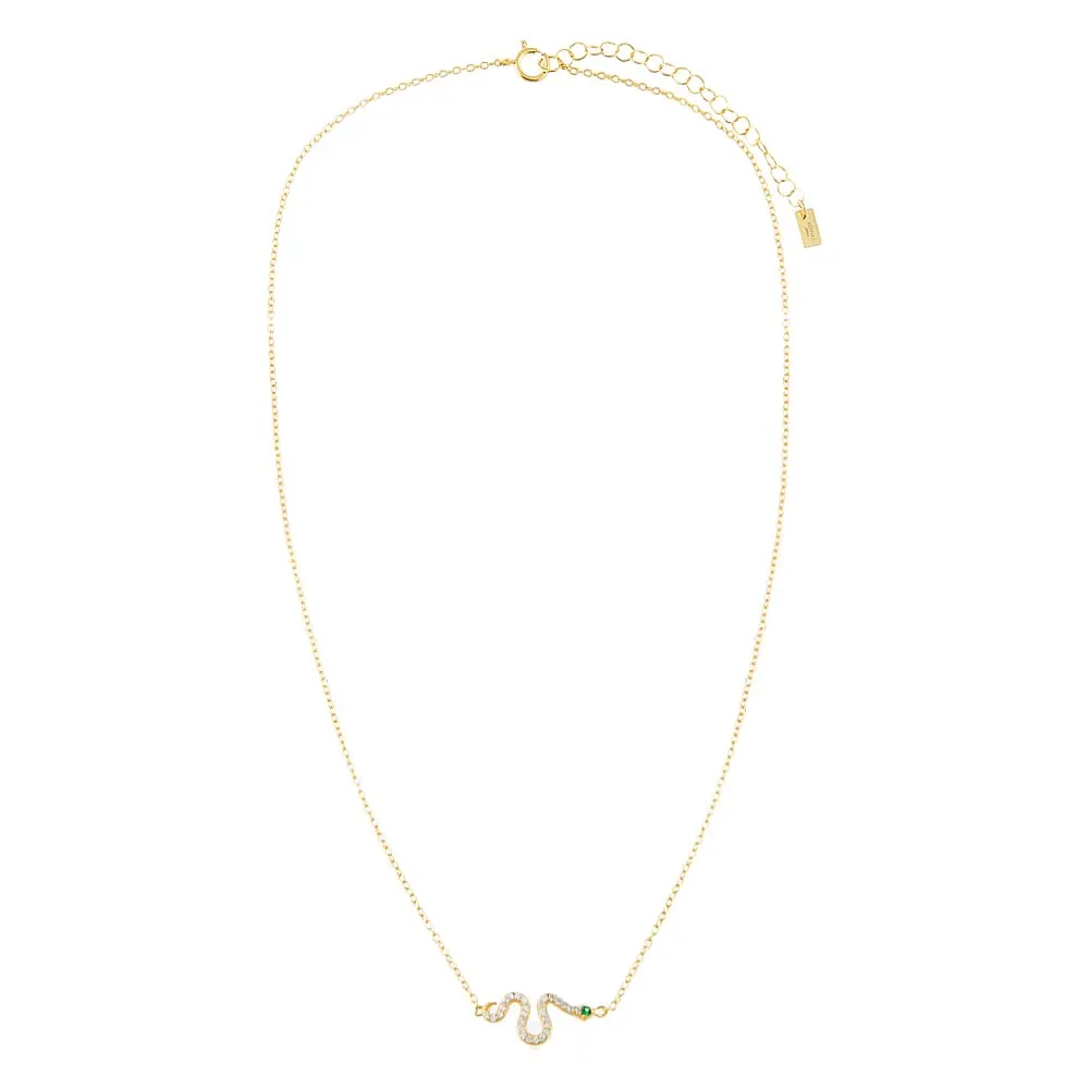 Pavé Snake Necklace