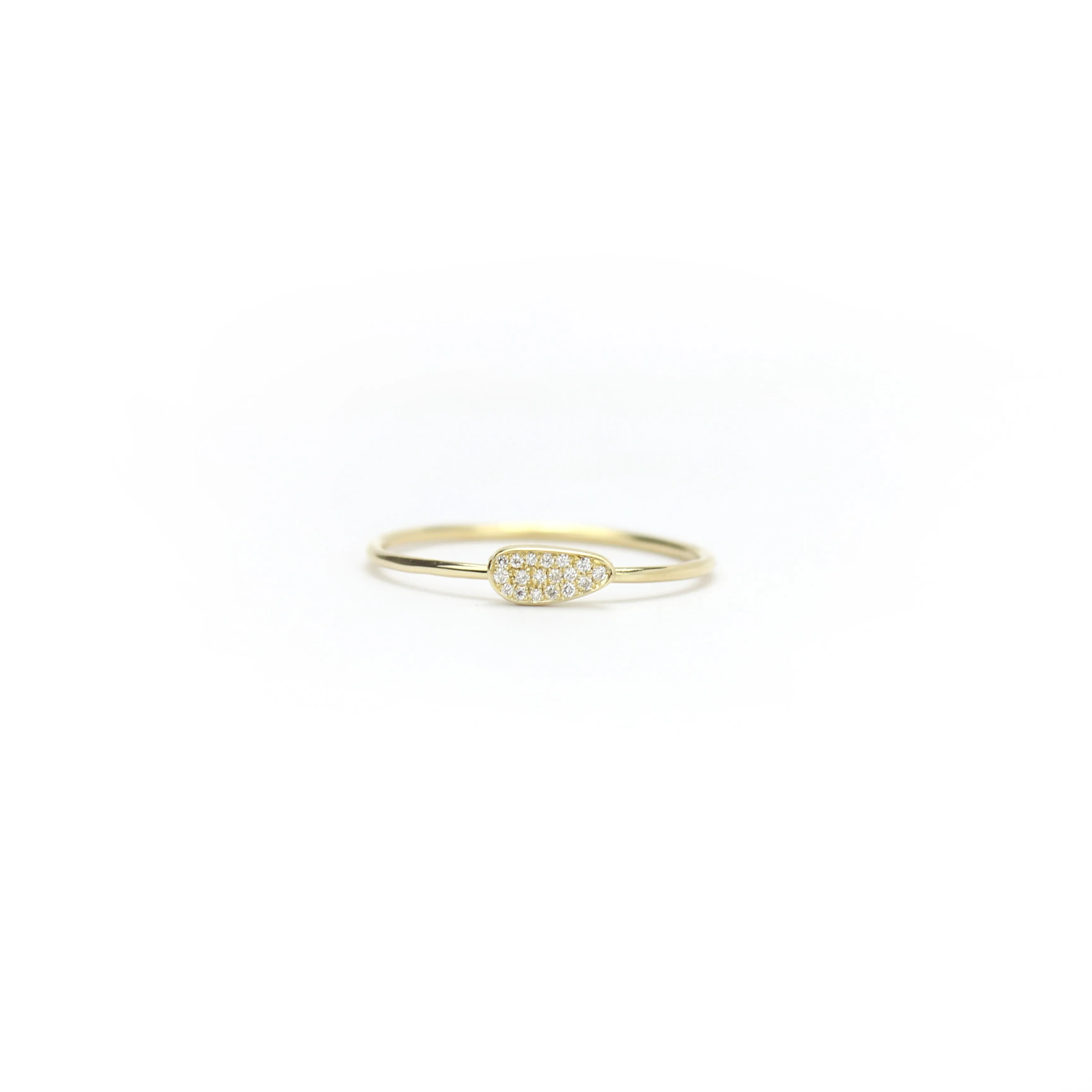 pavé totem stacking rings