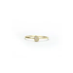 pavé totem stacking rings