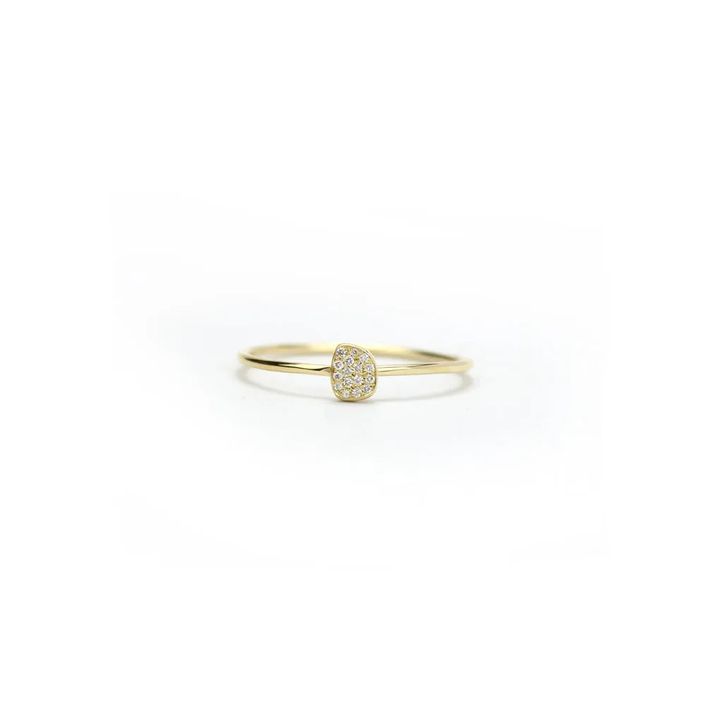 pavé totem stacking rings