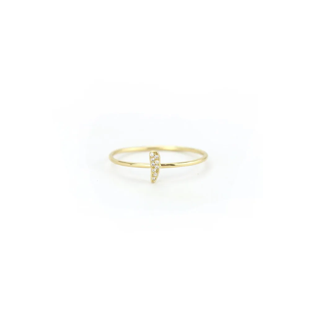 pavé totem stacking rings