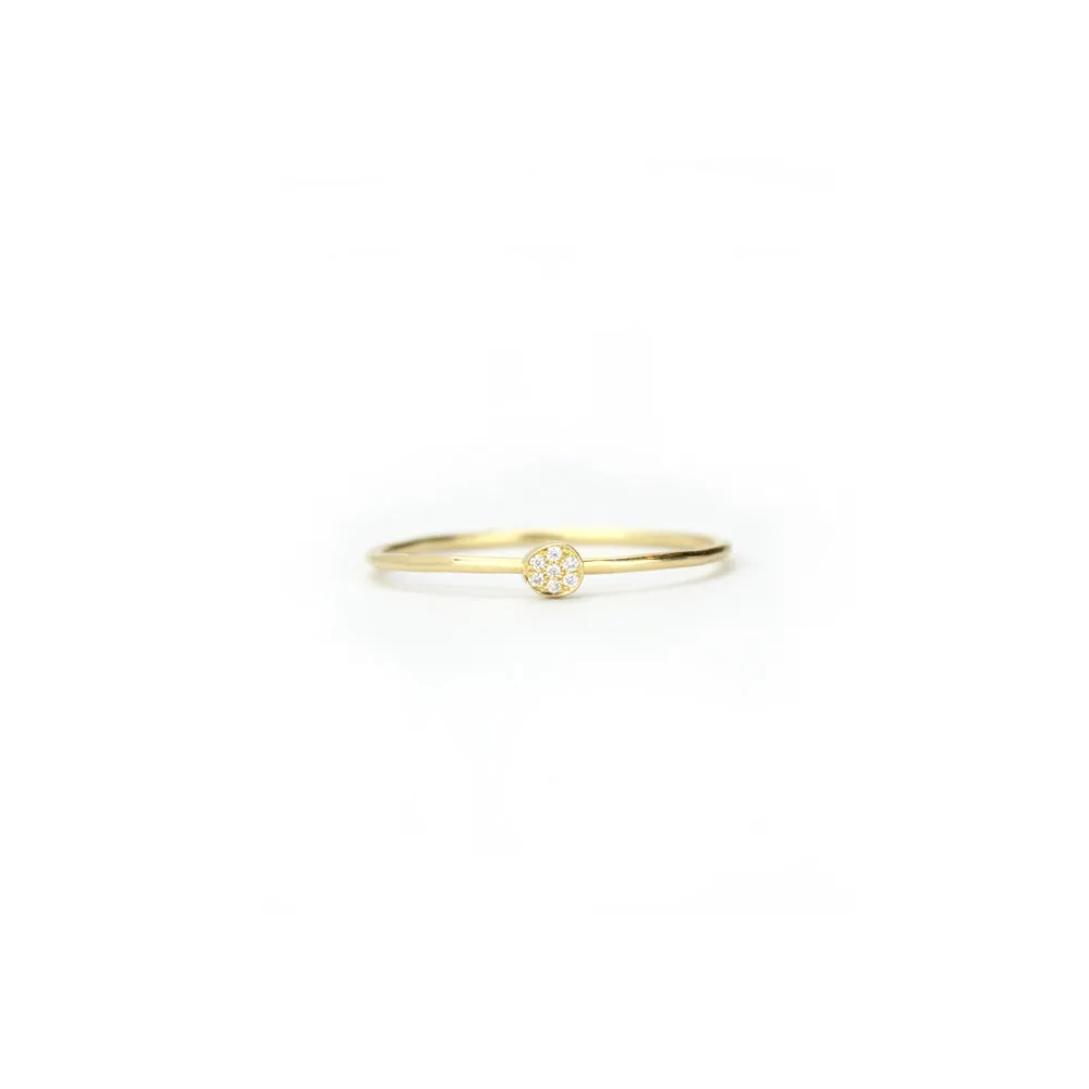 pavé totem stacking rings
